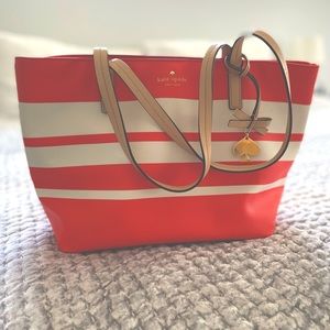 Kate Spade bag with stripes